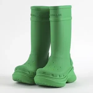 Balenciaga Green Rain & Snow Boots Balenciaga X CROCS Rubber Womens Rain Boots 36 Grass Green  main image 3